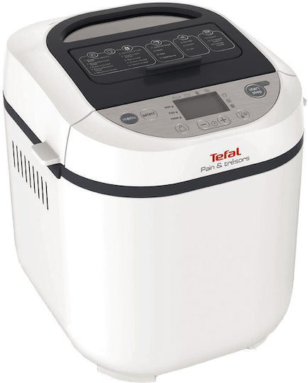 Tefal Bread And Treasures Bread Maker 700W with Container Capacity 1000gr and 20 Baking Programs