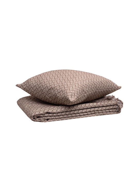 Viopros Armchair Throw Chenille 180x150cm Linen