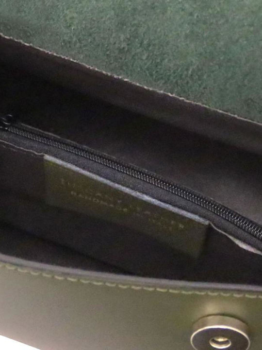 Leather Women's Bag Shoulder Forest Green