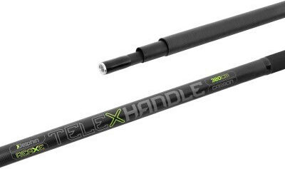 Delphin Reaxe Telexhandle 4.0 M Carbon Rod Handle 4 Sections Telescopic