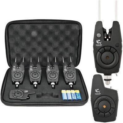 Wireless Alert Set Baracuda Rf1688 Receiver 4 Pcs + Station