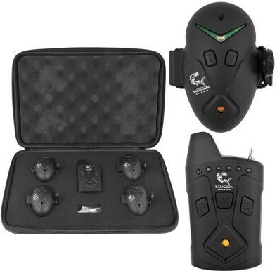 Set Alerte Vibrații Wireless Baracuda Rf5618 4 Bucăți Receptor Negru
