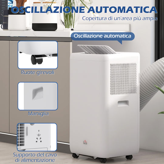 HomCom Φορητό Κλιματιστικό 12000 BTU μόνο Ψύξης