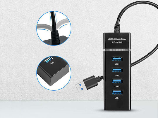Usb Hub 4 Usb 3.0 Ports Transfer Speed Up To 5gbps