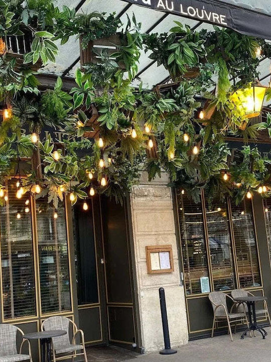 Ghirlandă Luminoasă cu Pandantive LED Interconectabile 10m/20m 20 Becuri Soclu E27 Lumină Alb Caldă