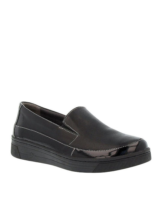 Анатомични Дамски Slip-On Кожени Черни