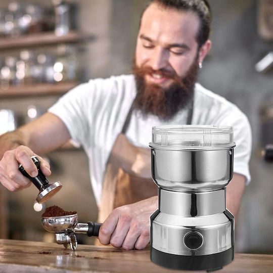 Râșniță electrică pentru cafea și alte alimente, putere 200W, capacitate 50g, argintiu