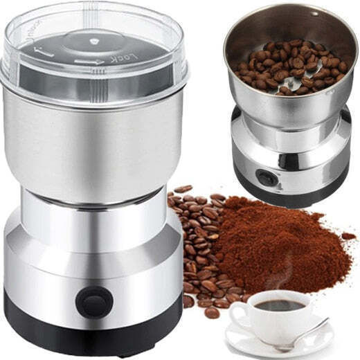 Râșniță electrică pentru cafea și alte alimente, putere 200W, capacitate 50g, argintiu