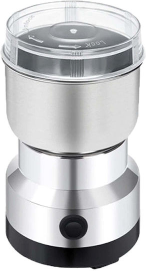 Râșniță electrică pentru cafea și alte alimente, putere 200W, capacitate 50g, argintiu