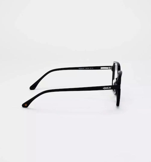 Cosselie Männer Acetat Brillengestell Schwarz 1802203147
