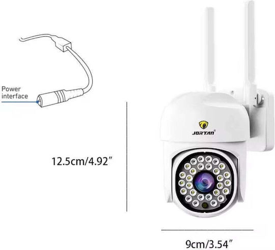 WLAN-Überwachungskamera 2MP Full HD Außen- oder Innenbereich Bewegungssensor Alarm IR Mikrofon Lautsprecher Weiß