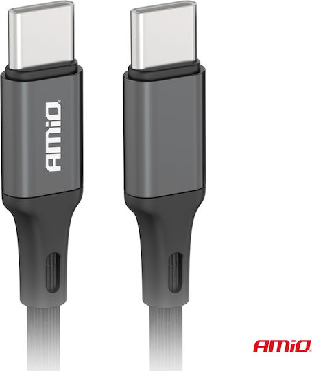 AMiO USB 2.0 Cable USB-C male - USB-C 60W Black 2m (03903)