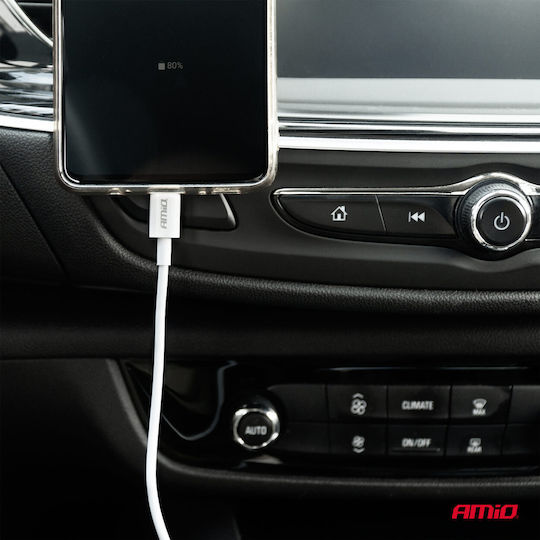 AMiO USB 2.0 Kabel USB-C männlich - USB-A Silber 1m (03893)