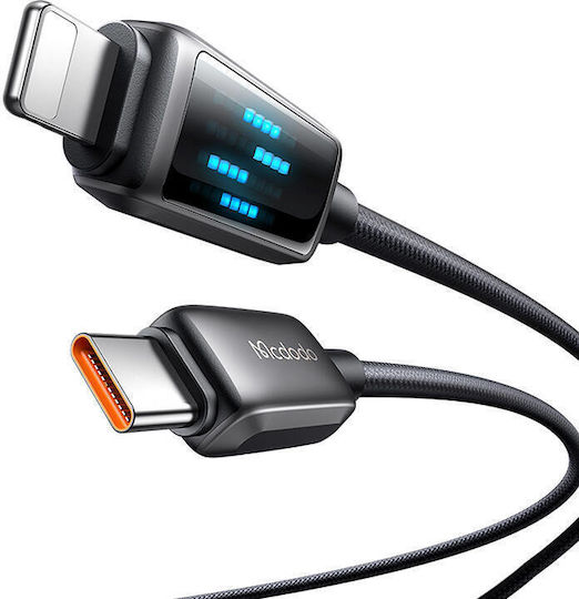 Mcdodo LED USB-C zu Lightning Kabel 36W Schwarz 1.2m (CA-2630)