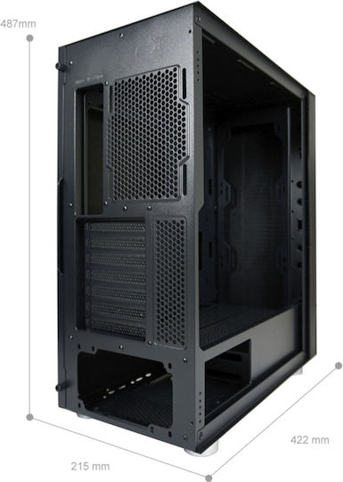 LC-Power 8000B - sound-insulated Midi Tower Κουτί Υπολογιστή Μαύρο