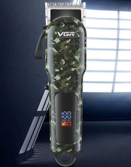 VGR Επαναφορτιζόμενη Κουρευτική Μηχανή Camo VL-655