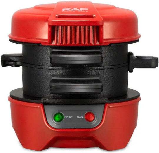 Aparat pentru Mini Burgeri R.666 600w Roșu
