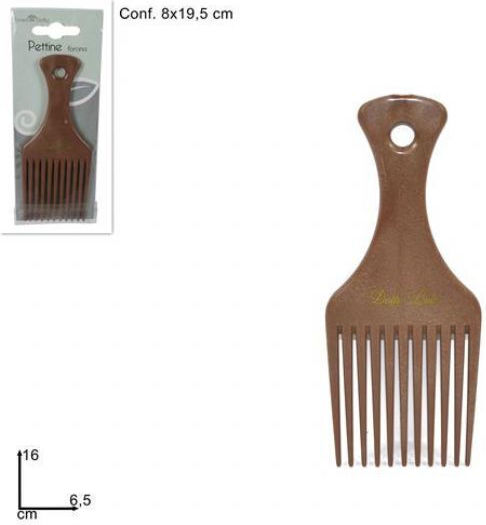 Due esse Χτένα Μαλλιών Καφέ 16cm