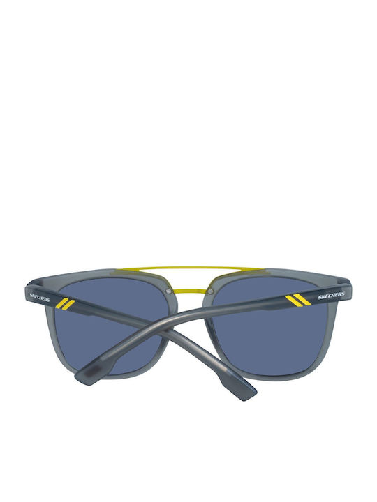 Skechers Men's Sunglasses with Gray Frame and Green Lens SE6133 20Q
