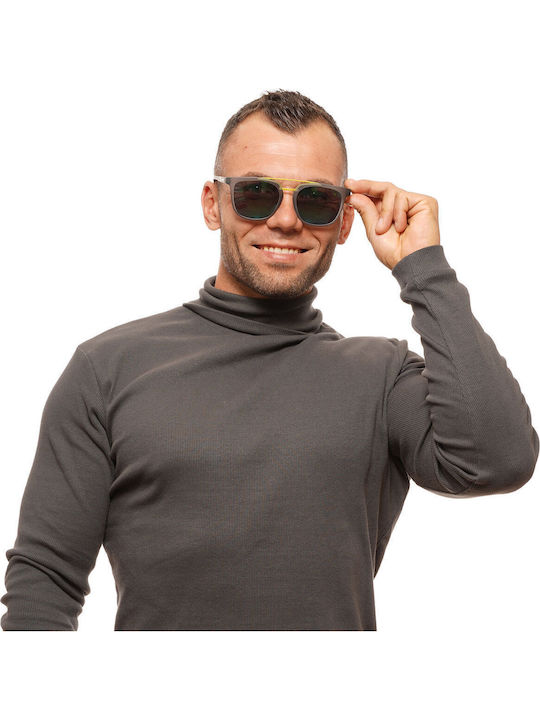 Skechers Sunglasses Gray with Mixed Frame & Green Lens Skechers Sunglasses Gray with Mixed Frame & Green Lens