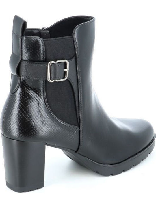 Women's Chelsea Ankle Boots with Medium Heel Black 73/242408_BLACK