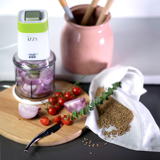 Izzy Multi+ 600 Πολυκόπτης Multi 600W με Δοχείο 600ml Πράσινος