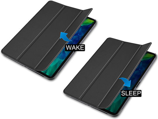Techsuit Foldpro Klappdeckel Schwarze (iPad Pro 2021 12,9 Zoll / iPad Pro 2022 12,9 Zoll / iPad Pro 2018 12,9 Zoll / iPad Pro 2020 12,9 Zoll)
