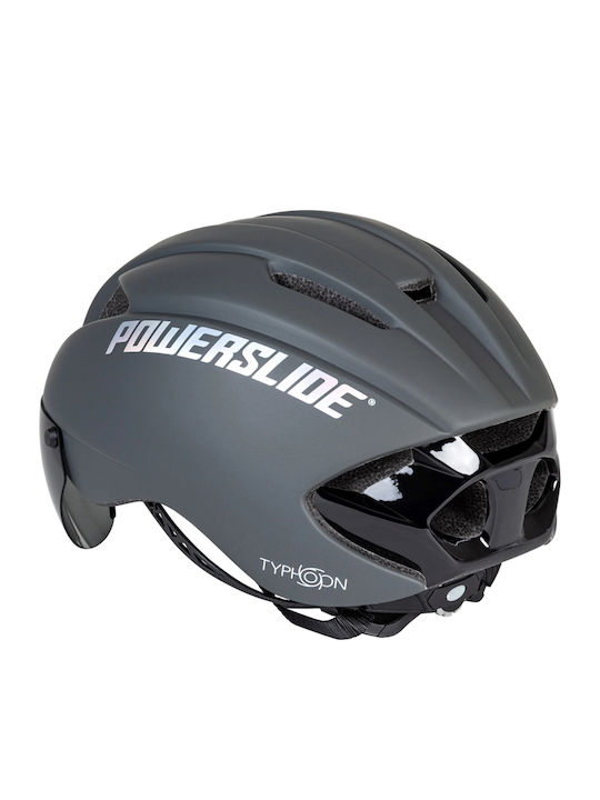 Powerslide Typhoon Κράνος για Rollers Γκρι