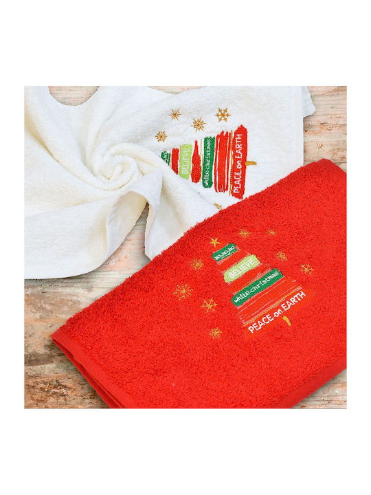 Lino Home Set Christmas Towels Fabric Multicolored L50xW30cm. 2pcs