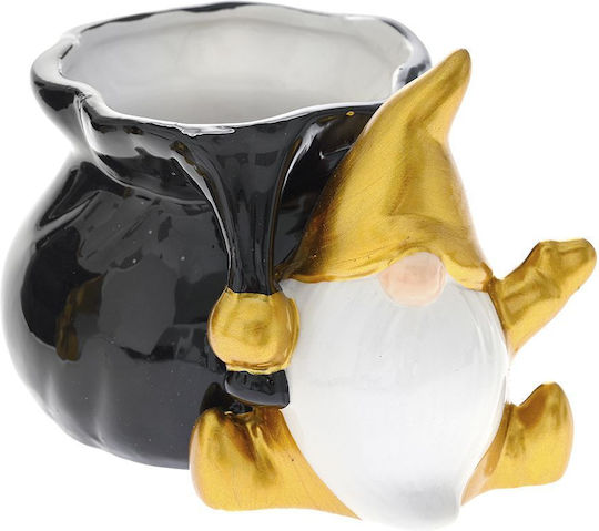 Iliadis Ornament de masă de Crăciun Bol Ceramic Multicolor L13xW10xD9cm.