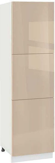 Νο 603k Επιδαπέδιο Ντουλάπι Εκρού 60x58x143.8εκ. Νο 603k Επιδαπέδιο Ντουλάπι Εκρού 60x58x143.8εκ.