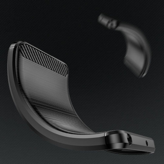 Techsuit Carbon Back Cover Silicon Negru (Samsung Galaxy Xcover7)