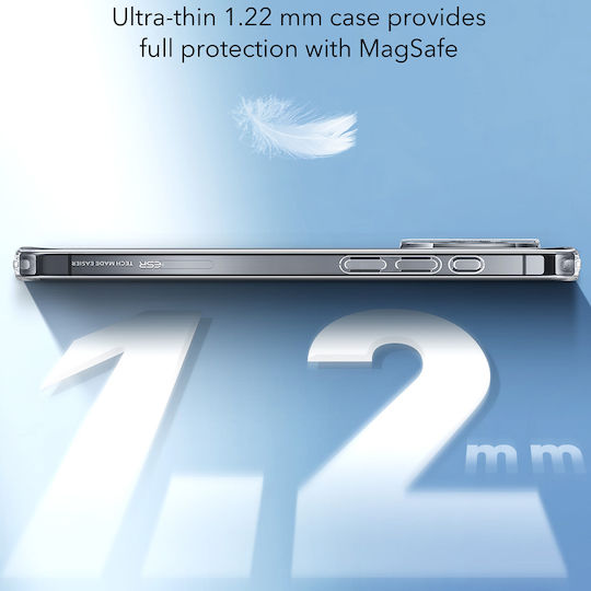 ESR Zero Halolock Umschlag Rückseite Silikon 1.22mm Transparent (iPhone 16)