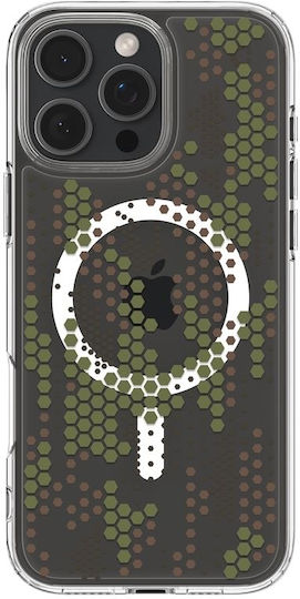 Spigen Ultra Hybrid MagFit Umschlag Rückseite Kunststoff Digital Camo (iPhone 16 Pro Max)