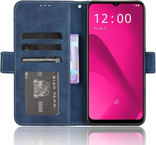 Back Cover Piele artificială / Plastic / Silicon Magnetic Albastru marin (T Phone 2 5G)