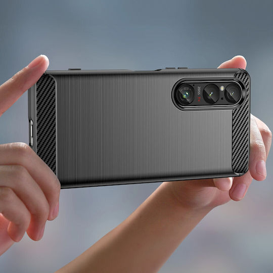 Umschlag Rückseite Kunststoff / Silikon Schwarz (Xperia 1 VI - Xperia 1 VI)