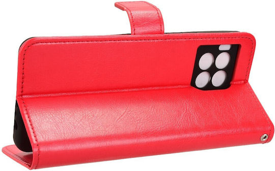 Wallet Δερματίνης / Πλαστικό / Σιλικόνης Κόκκινο (T Phone 2 Pro 5G)