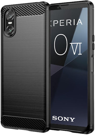 Back Cover Plastic / Silicon Negru (Xperia 10 VI)