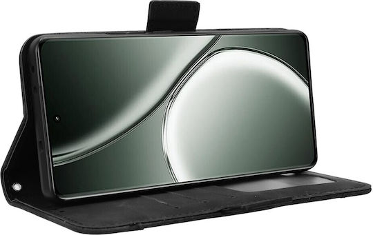 Umschlag Rückseite Synthetisches Leder / Kunststoff / Silikon Magnetisch Schwarz (Realme GT 6)