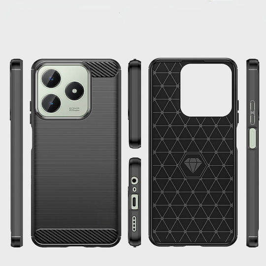 Back Cover Πλαστικό / Σιλικόνης Μαύρο (Realme C63)