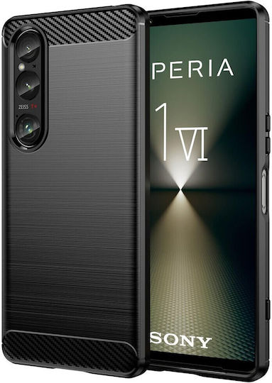 Umschlag Rückseite Kunststoff / Silikon Schwarz (Xperia 1 VI - Xperia 1 VI)