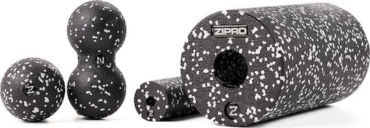 Zipro Σετ Foam Rollers Μαύρο 15cm