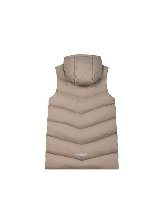 Energiers Kids Casual Jacket Sleeveless with Hood Café Crème