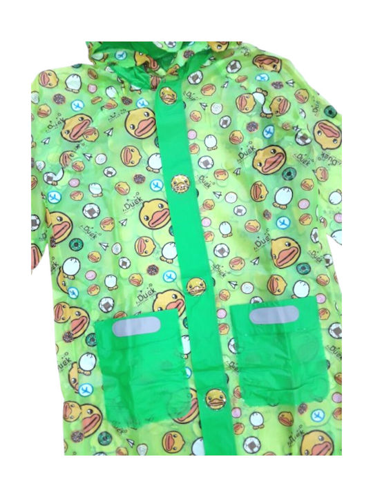 Domina Wasserdicht Kinderjacke mit Kapuze Green