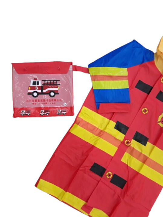 Waterproof Kids' Casual Jacket with Hood Red