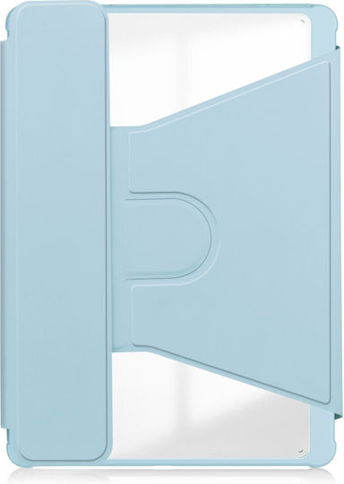 Case + Keyboard Samsung Galaxy Tab S9 Fe+ Plus Rotary 360° Leather Light Blue
