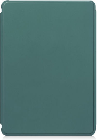 Case + Keyboard Samsung Galaxy Tab S9 Fe+ Plus Rotary 360° Leather Dark Green
