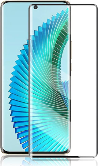 Mocolo Vollkleber Panzerglas Honor Magic 6 Lite 5G Schwarzer Rahmen