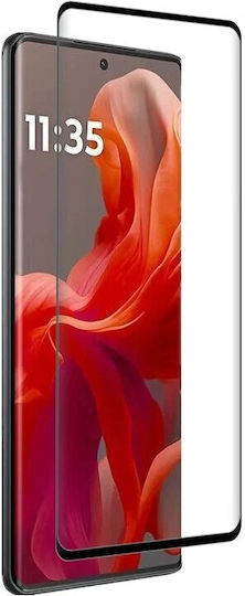 Panzerglas 3D Motorola Moto G85 Schwarzer Rahmen