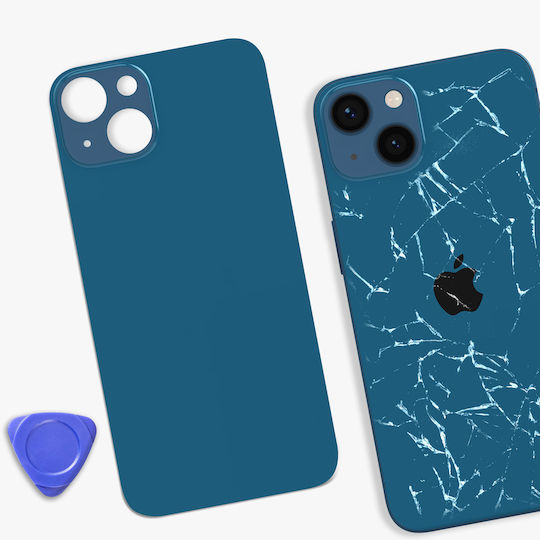 Clappio Ersatz-Rückglas iPhone 13 Blau